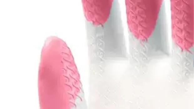 Gloves with Textured Anti-Slip Pink Fingertips for Secure Grip Gloves with Textured Anti-Slip Pink Fingertips for Secure Grip
